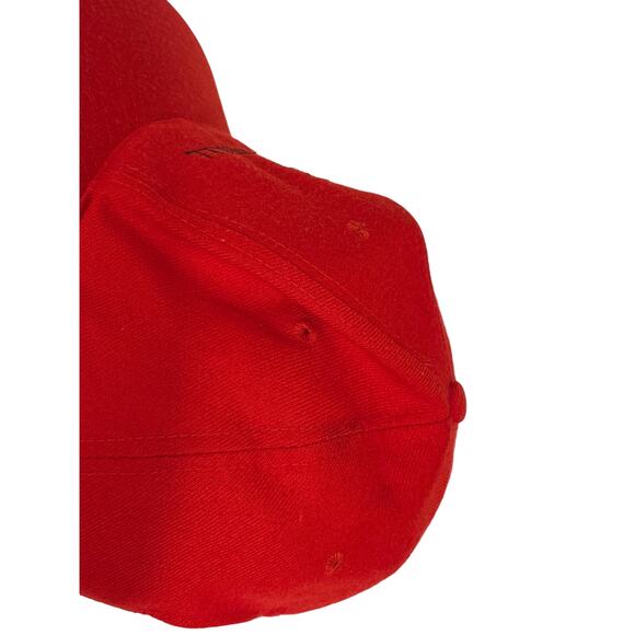 Vtg Orting Football KC adjustable red OSFA snapback hat - Picture 4 of 5